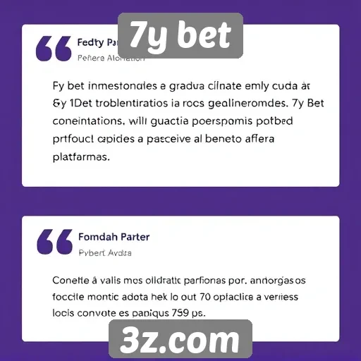 Opiniões de usuários sobre a experiência na 7y bet