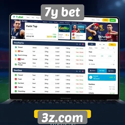 Análise da interface do usuário no site 7y bet